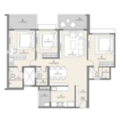 3 BHK Floor Plan